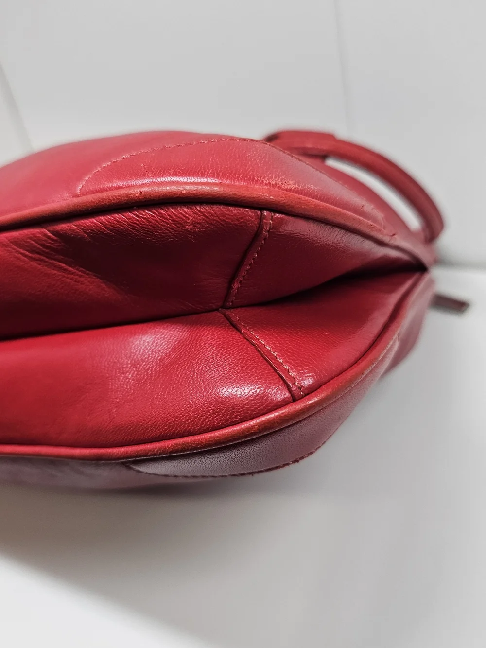 Coach Red Leather Shoulder Hobo